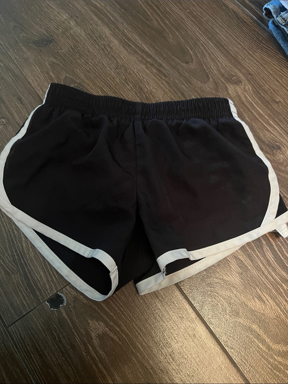 Nike Women's Black Running Shorts with White Trim